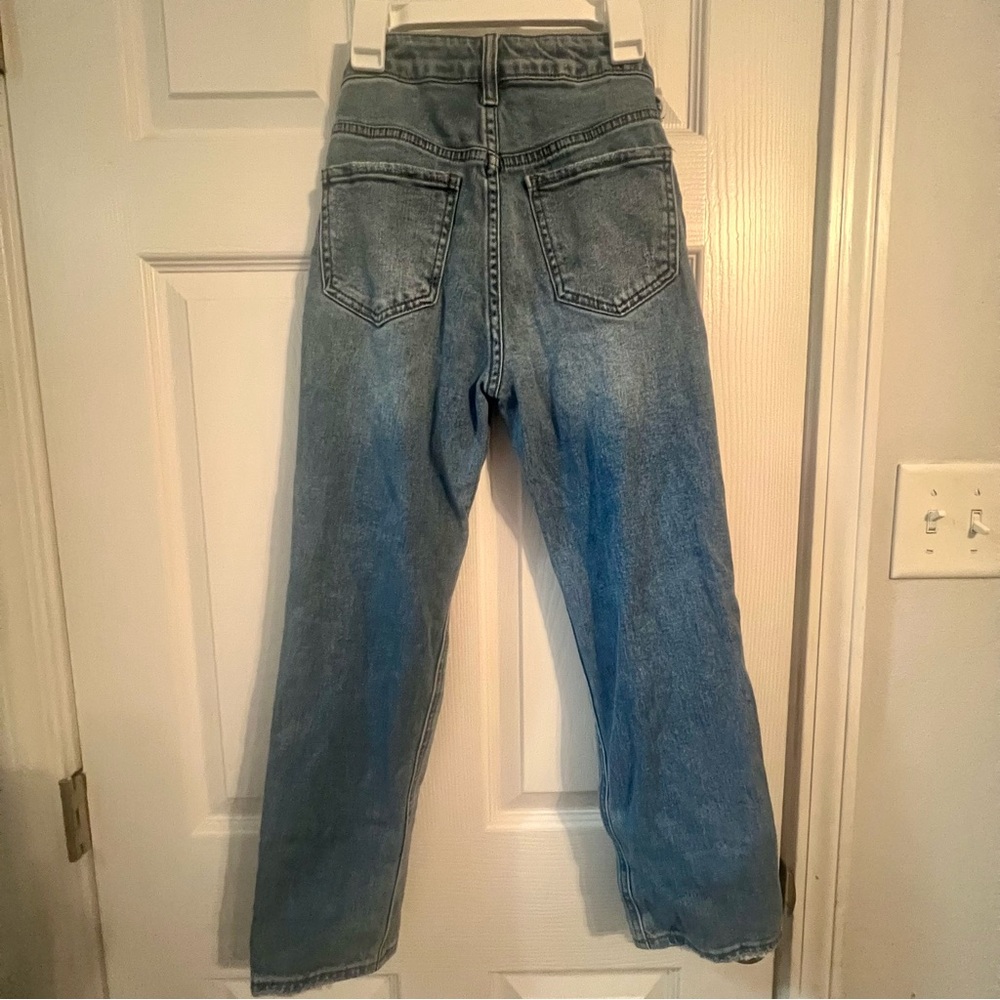 S.O.N.G Timeless Fit Distressed Jeans Size 00 / 23 High Rise - Picture 5 of 5